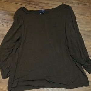 Chaps ladies XL 3/4 sleeve tee